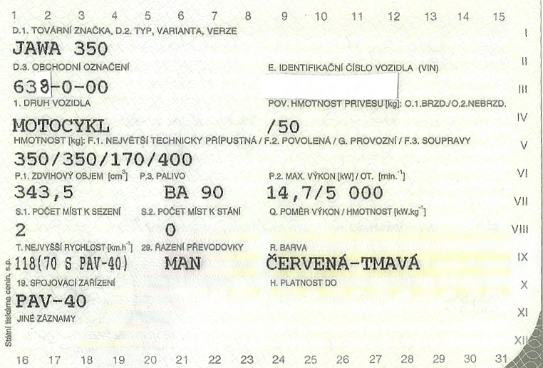 a PAV-40 TP
